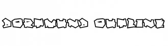 Dortmund Outline  免费字体下载
