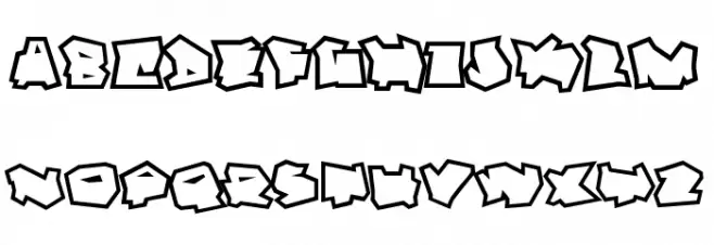 Dortmund Outline 字体 大写