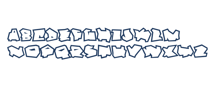 Dortmund Outline Lowercase