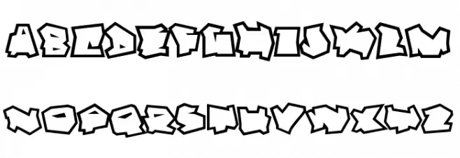 Dortmund Outline خط أحرف صغيرة