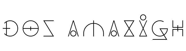 Dos Amazigh  フリーフォントのダウンロード
