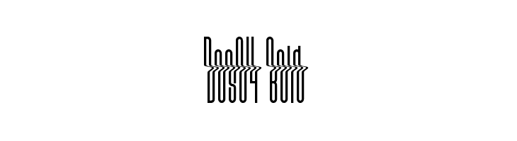Dos04 Bold  font caratteri gratis