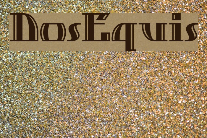 DosEquis Font examples