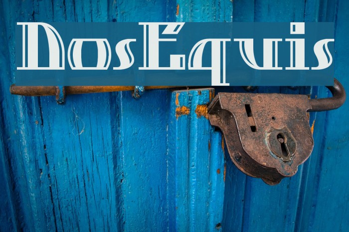 DosEquis Font examples