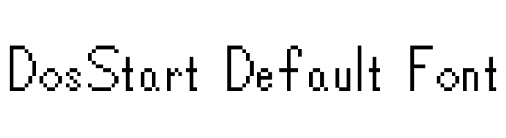 DosStart Default Font Font