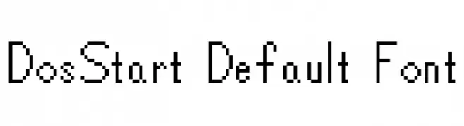 DosStart Default Font  Frei Schriftart Herunterladen