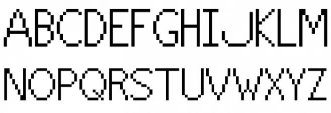 DosStart Default Font フォント 大文字