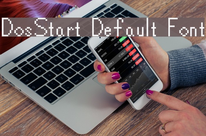 DosStart Default Font Font examples
