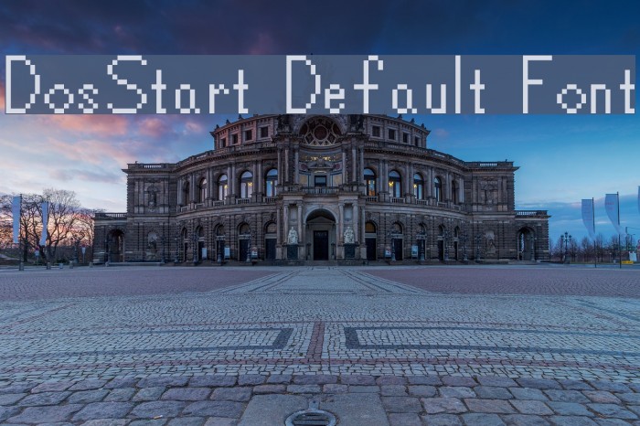 DosStart Default Font Font examples