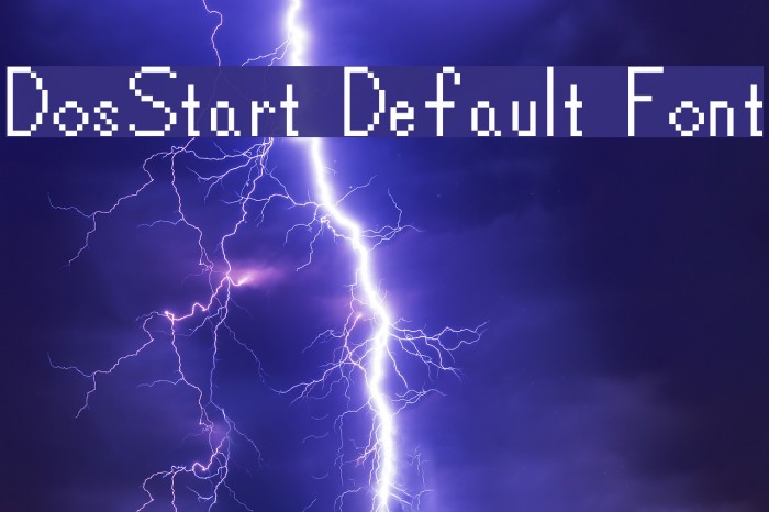 DosStart Default Font Font examples