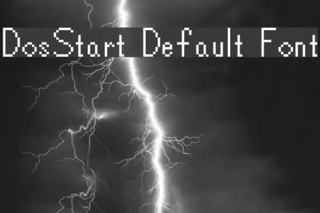 DosStart Default Font Example 3