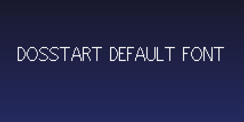 DosStart Default Font Social Header