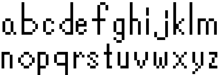 DosStart Default Font Font LOWERCASE