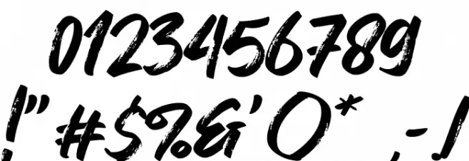 Dosen Killer Font OTHER CHARS