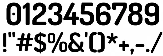 Dosis Bold Font OTHER CHARS