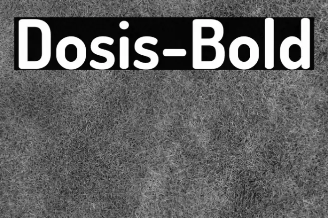 Dosis-Bold Font examples