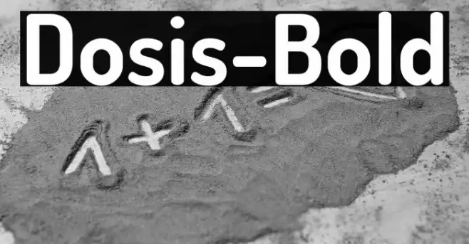 Dosis-Bold Font examples