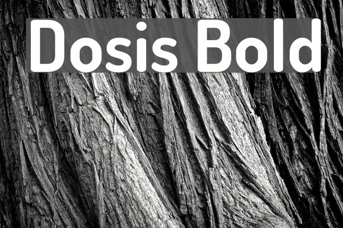 Dosis Bold Font examples