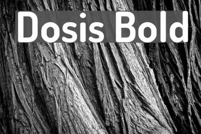 Dosis Bold Font examples