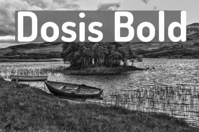 Dosis Bold Font examples