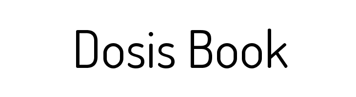 Dosis Book Font