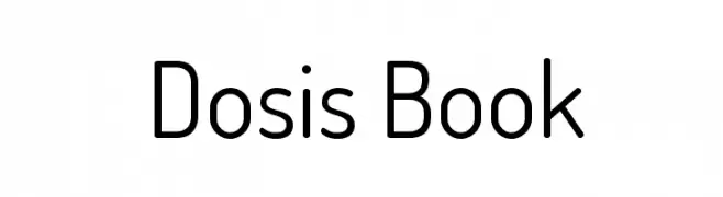 Dosis Book  フリーフォントのダウンロード