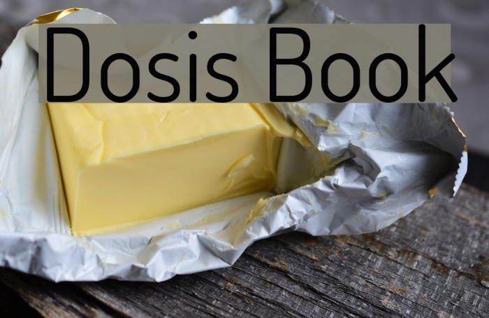 Dosis Book Font examples