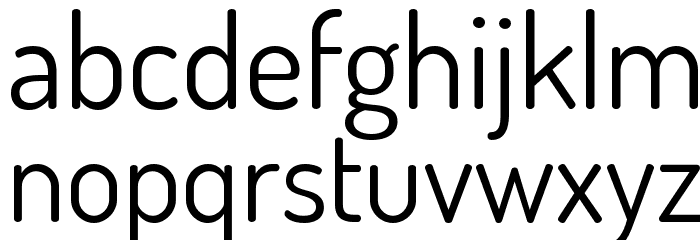 Dosis Book Font LOWERCASE