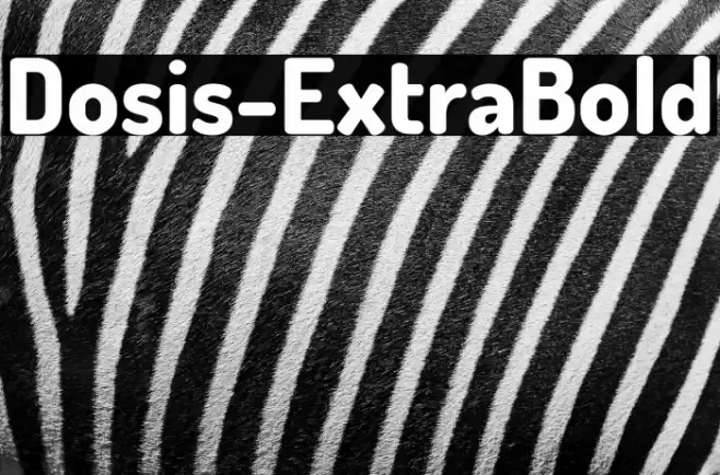 Dosis-ExtraBold Font examples
