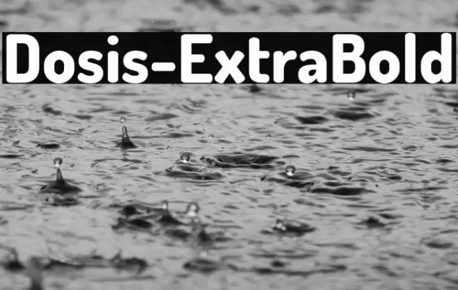 Dosis-ExtraBold Font examples