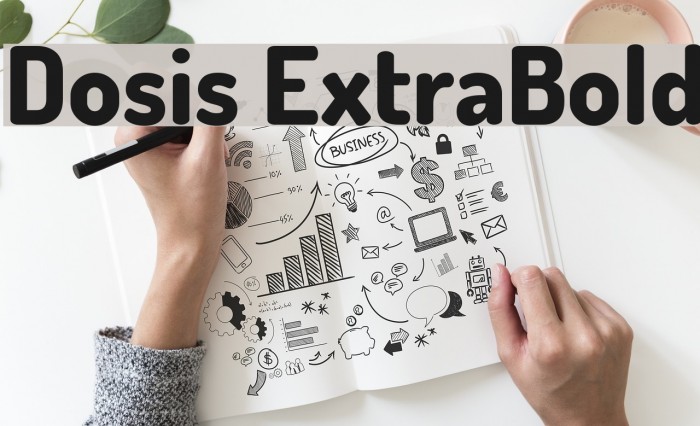Dosis ExtraBold Font examples
