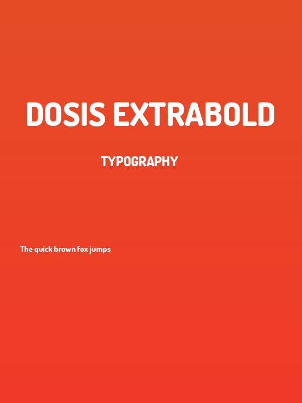 Dosis ExtraBold Poster