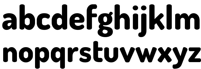 Dosis ExtraBold Font LOWERCASE