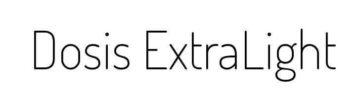 Dosis ExtraLight Font
