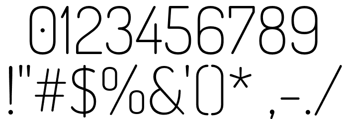 Dosis-ExtraLight Font OTHER CHARS