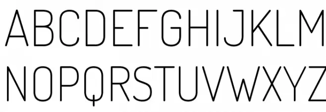 Dosis ExtraLight Schriftart Groß