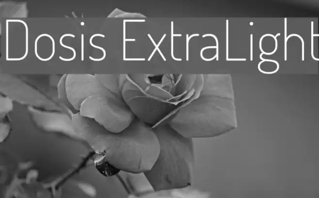 Dosis ExtraLight Font examples