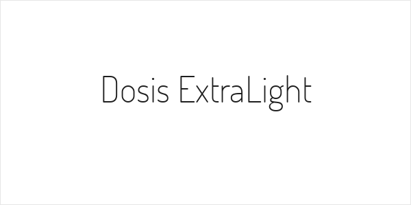 Dosis ExtraLight Logo