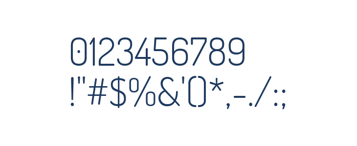 Dosis Light Other Characters