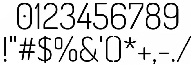 Dosis Light Font OTHER CHARS