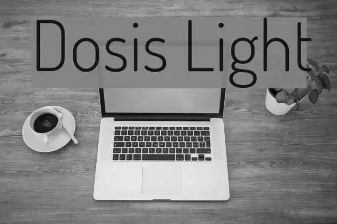 Dosis Light Font examples
