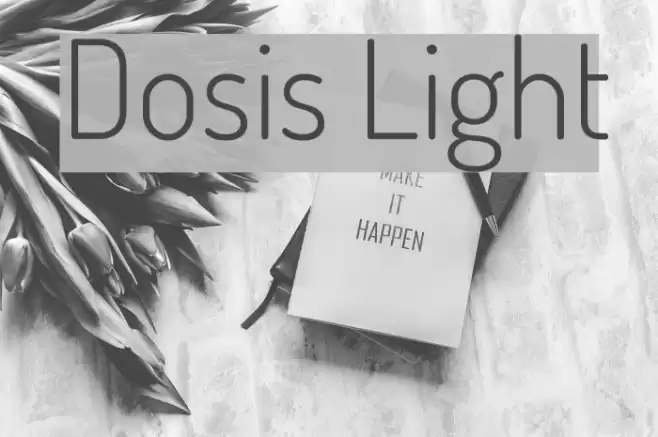Dosis Light Font examples