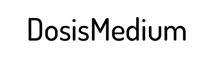 Dosis-Medium  font caratteri gratis