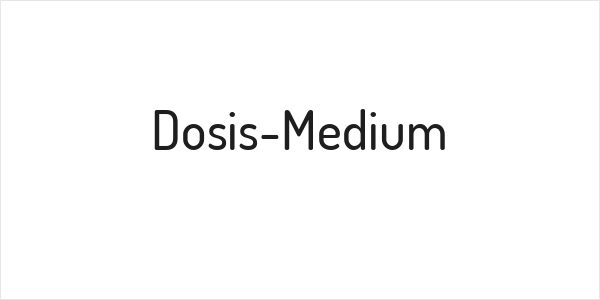 Dosis-Medium Logo