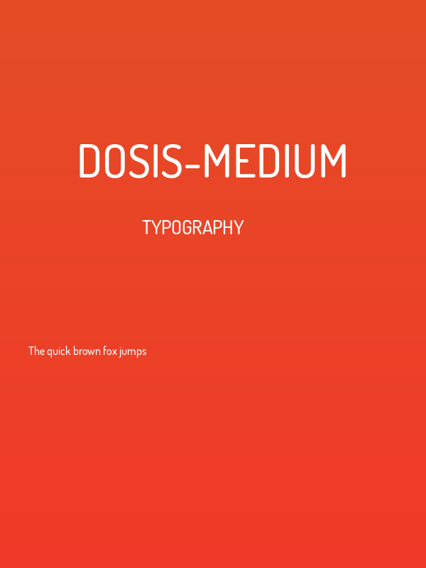 Dosis-Medium Poster
