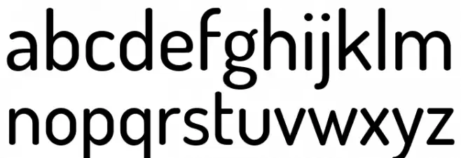 Dosis-Medium फ़ॉन्ट लोअरकेस