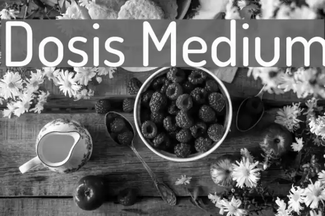 Dosis Medium  examples