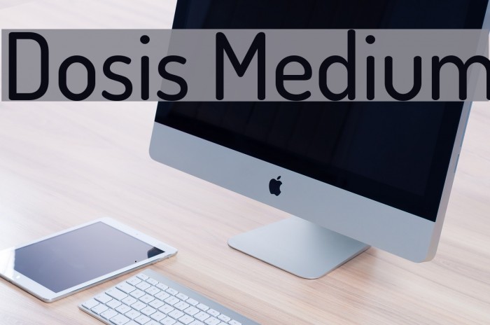 Dosis Medium Font examples