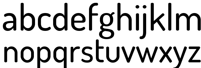 Dosis Medium Font LOWERCASE