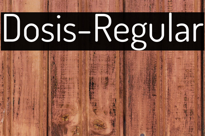 Dosis-Regular Example 1